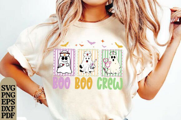 Boo Boo Crew Halloween Nurse Png, Funny