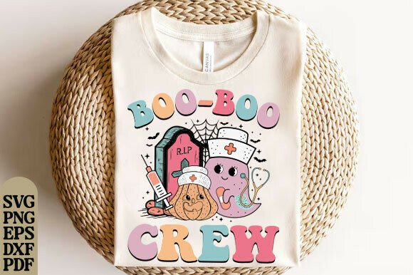 Boo Boo Crew Png, Halloween Nurse Png