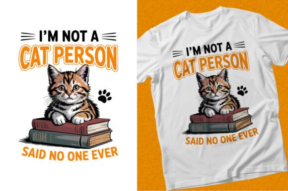 Cat Person Ever Vector Typography Design