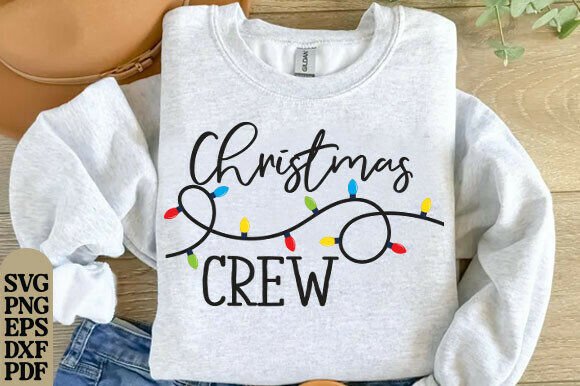 Christmas Crew Svg, Christmas Lights Svg