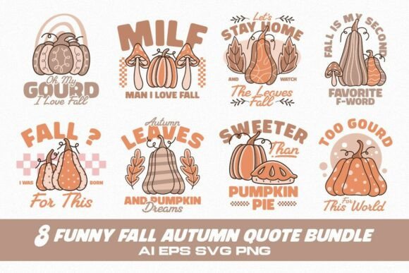 FUNNY FALL AUTUMN QUOTE BUNDLE