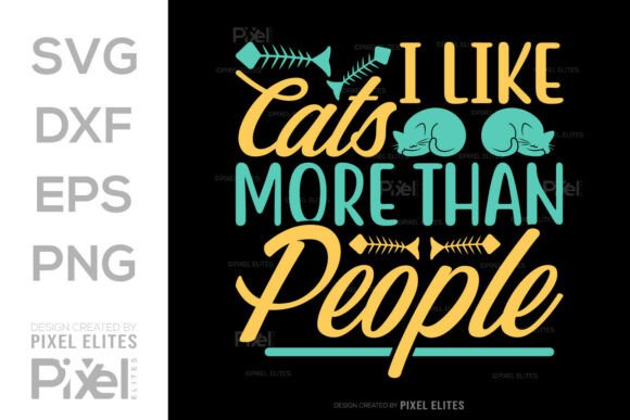 I Like Cats More Than People SVG T-shirt