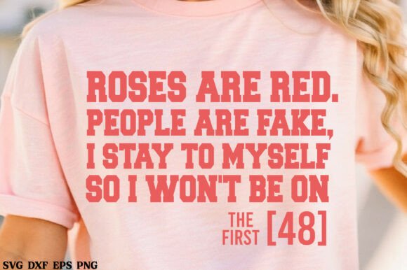 Roses Are Red People Are Fake SVG