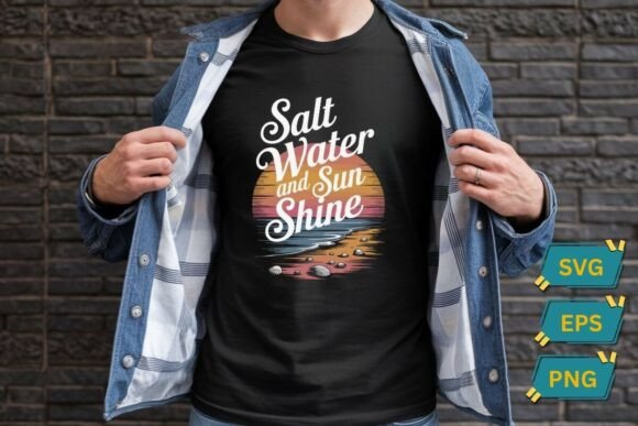 Salt Water and Sun Shine Summer Beach