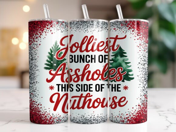 Sarcastic Quote Christmas Tumbler Wrap