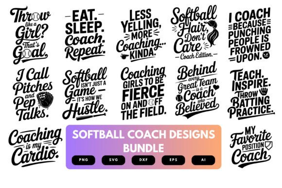 Softball Coach SVG Bundle Review